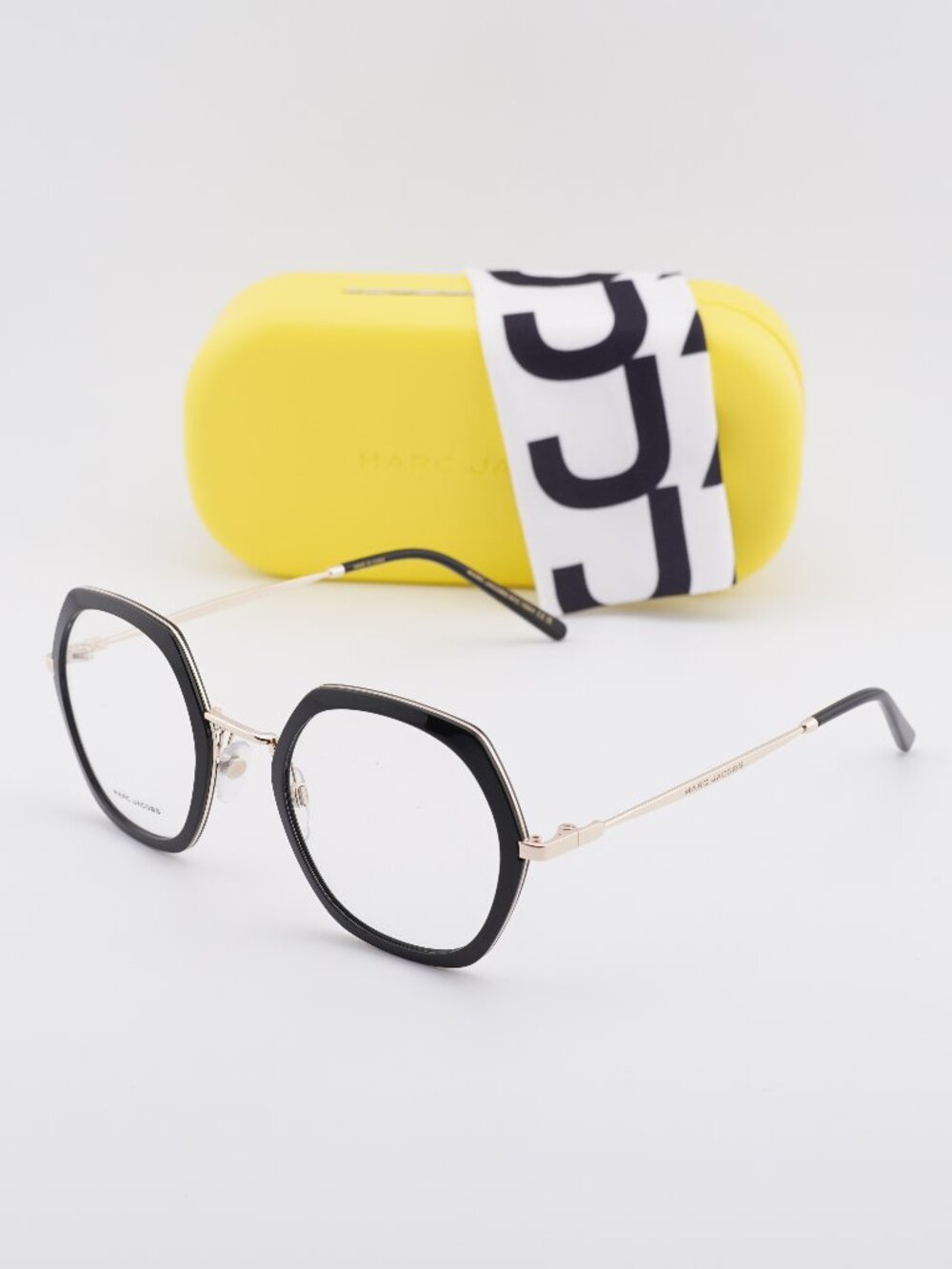 Marc Jacobs MARC 700 02M2 00 Geometric Eyeglasses 51mm - Black/Gold